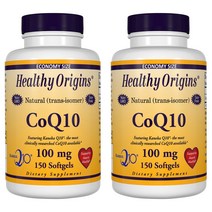 헬시오리진스 CoQ10 100mg 소프트젤 글루텐 프리 무설탕, 150개입, 2개