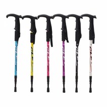 안전한등산 베이직 일자 티자형 등산스틱 등산준비 등산지팡이 일자등산스틱 등산용스틱 튼튼한스틱 등산★jun☆a, ※­선택:6061티자형스틱 옐로우▣