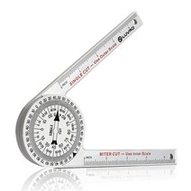 마이터 톱 각도기 전문 마이터 톱 각도기 각도 파인더 모델 #505P-7 마이터 톱 각도기 교체 앵글 파인더 목공 크라운 몰딩 도구 베이스보드용 측정 눈금자 포함