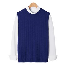 꽈배기 라운드 니트조끼 MDKN105MT