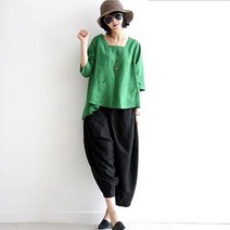 F0582 예뻐 언발 7부 면마블라우스 브라우스/BL 마블라우스 _ 6501209EA