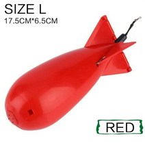 스포츠 용품FLYSAND 잉어 낚시 대형 로켓 폭탄 태클 피더 펠렛 플로트 미끼 홀더 제조 업체 액세서리, 06 Size L - Red