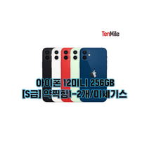 아이폰12미니 64GB/128GB/256GB 보호필름 케이스 충전기 사은품 자급제 중고폰 공기계 텐마일, 블루, 256GB, 약찍힘1-2개/미세기스