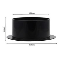 알루미늄 주름관 호스 자바라 닥트 1pcs 플라스틱 배기 덕트 공기 시스템 벤트 하드웨어 abs 원형 파이프 플랜지 시트 튜브 공기 환기 커넥터 134, 2
