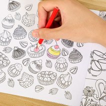 색칠공부 도안 어르신 어른 성인 컬러링북, 기본, 로스트오션