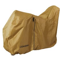 Liquidness 하이백 자전거 커버 사이클 커버 메이커 울트라 두꺼운 270D 방수 찢어지기 어려운 방범 방풍 방진 UV 컷 패스너 어린이 태어난 아이 태워 (베이지)