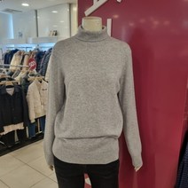 샤트렌 [백화점 인기상품] 데일리 코디하기 좋은 베이직한 디자인의 캐시미어 100%소재의 터틀넥 니트 티셔츠HCAWSW302