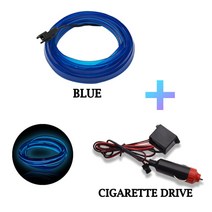 자동차 실내 인테리어 무드등 조명 자동차 인테리어 조명 LED 스트립 장식 화환 와이어 로프 튜브 라인 유, 16 blue-c_01 1M