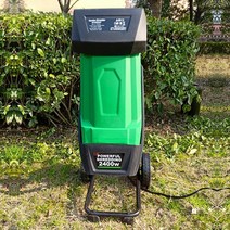 나무 목재 잔가지 파쇄기 가지 전기 분쇄기 농기계, 2400W  분쇄기