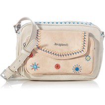 Desigual 귀여운 미니 크로스 백 숄더백 아이보리 화이트
