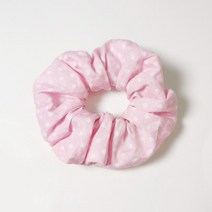 스크런치 곱창밴드12pcs 폴카 도트 코 튼 머리 Scrunchies 여자 꽃 패브릭 탄성 헤어 밴드
