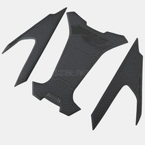 오토바이 엔진 부품 기타 액세서리 용 탱크 패드 안티 슬립 스티커 데칼 가스 니 그립 트랙, 1 Set Black