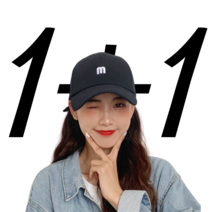 윈썸잇 1+1 로고 무지 볼캡 얼굴작아보이는 머리큰사람 모자 빅사이즈 찐대두 빅볼캡