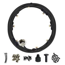 파티오히터 삿갓난로 야외 스탠드 난로 안뜰 베란다 정원 트램폴린 우산 온실용 미스터 냉각 시스템 냉각수용 실외 미스트 시스템, 6m 하나