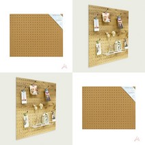 60/45CM MDF타공판 슬림타공판 나무타공판 목재타공판 가벼운타공판, 1개