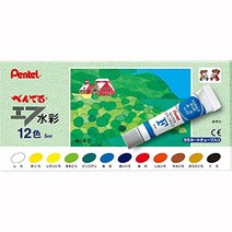 Pentel 페테르 페인트 페브 수채화 라미 튜브 12 색 WFR-12, 1개, 상품명참조