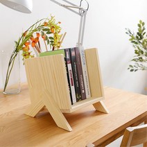 유니크 1단 소나무 틈새공간 간이 책상 미니책꽂이 정리선반 신입사원 마이룸 북