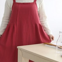애견미용 멜빵 심플 원피스앞치마 빵가게 일식 김밥집 카페 와이프선물 워크웨어 까페, 블랙