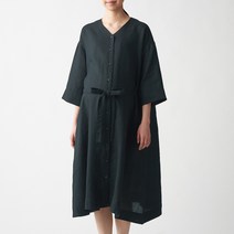 무인양품 7부 소매 임부 원피스 CDK02A0S