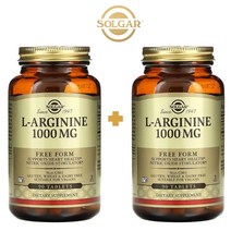 Solgar 솔가 L-아르기닌 1 000mg 90정 2병 필수아미노산 산화질소