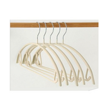 살림의기술 미끄럼방지 스텐 알루미늄 니트 논슬립 옷걸이, 베이지, 20개