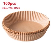 기름종이 유산지제작 종이호일 미용용품50/100pcs 공기 프라이 베이킹 종이 실리콘 오일 비 스틱 매트 전자, [04] 20cm-7.9in 100PCS