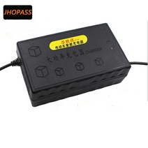 LED 디스플레이 80V 30AH 스마트 납산 배터리 충전기 자동차 세발 자전거/지게차/전자 출력 AC, 01 black_03 EU adapter