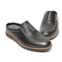 코지23 / 남자 클래식 정장룩 5cm 키높이 가죽 신사용 슬리퍼