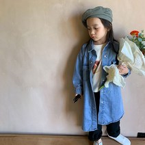 트리베어 데님 셔츠 가을 롱 청남방 아우터 자켓 여아 남아 키즈 어린이 바람막이 가디건 아동복