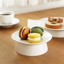 키친앤유 모루 굽접시 에라토 도자기 돌상 백일상 디저트 케이크 플레이트, 1개