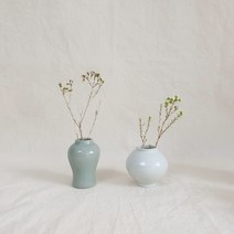 달항아리 백자 청자 미니 화병 도자기 인테리어 소품 오브제