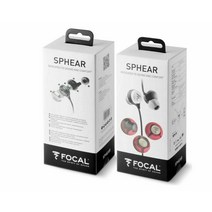 포칼 Sphear 하이 Definition 블랙 하이 글로스 인이어 헤드폰
