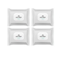 [카티슈]얼룩이 남지않는 차량용 순수알콜물티슈 자동차세정티슈(15매) 살균티슈 4개입