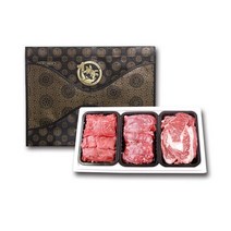 [홍천한우마을]1등급 한우암소 로스정육 선물세트, 07.[4칸]치마양지x2+소불고기x2