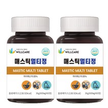 윌케어 매스틱 멀티정 캡슐 600mg x 60정, 2병