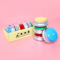 강아지 말하는 버튼 녹음벨 훈련벨 간식벨 마카롱 강아지벨 애견 장난감용품, 4컬러 1세트