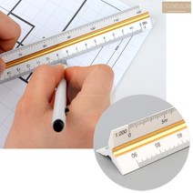 지적편집도 스케일자 설계 도면 스캐일자 배율 비율 ruler 인테리어, 30cm - 고배율