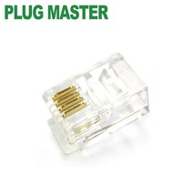 PLUG MASTER P6-003 6P4C RJ-11 플러그(100개)