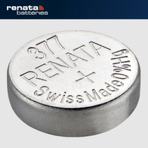 RENATA 레나타 시계건전지 배터리 수은 321 364 377 395 317 390 315 317 362 371 동전 코인 전지, 레나타 377(SR626SW) 1알