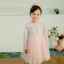 러브베베샵 23 봄 아동 키즈 여아 트위드 샤닐 원피스