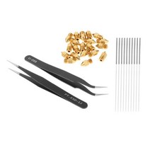 THE WAROOM SHOP MK8 노즐 20 PCS 3D 프린터 압출기 황동 노즐 10 개 강철 바늘 엔더 2/3/5 CR-10 Anet A6 A8, 7x13mm, 놋쇠, 황동 플라스틱