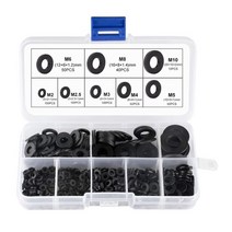 고무와셔 오링 실리콘 구리 스텐 500 pcs 플라스틱 와셔 고무 플랫 와셔 나일론 와셔 산업용 고정용 부식 방지 와셔, 500개