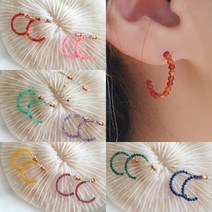 코코날다 나혼자산다 공효진귀걸이 천연원석링 이어링 연예인귀걸이 귀걸이