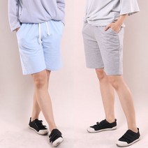 [강물처럼] 빅사이즈사랑해요 4958L103 끈 밴딩 5부 면 바지 WW (6803113)