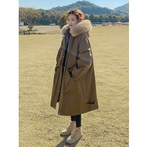 여성 트렌치 롱패딩 겨울 오버핏 야상 다운패딩 블랙프라이데이