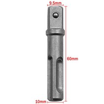 SDS 플러스 소켓 드라이버 드릴 비트 어댑터 1/4 quot3/8quot 1/2 quot크롬 바나듐 강철 파워, 01 9.5mm