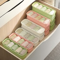 바이미 5칸 속옷정리함 2p 세트, 화이트, 1세트