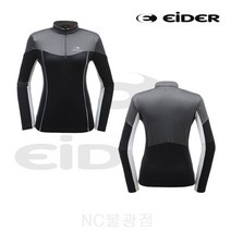 아이더 [매장정품] 착용시 슬림한 외관!! 여성용 (에릭) 긴팔 집업 티셔츠 [DWW19252/Black(Z1)][NC불광]