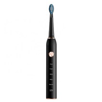 가성비USB 충전 스마트 소닉 치아 화이트닝 칫솔 IPX7 방수, 02 Black