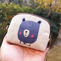 YAPOGI귀여운 가죽 미니 동전 지갑 파우치 카드지갑